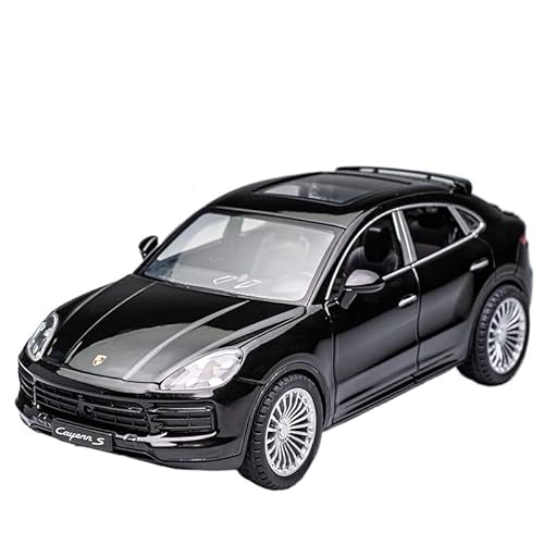 1/24 Für Cayenne Coupé-Legierungsautomodell Aus Druckgussmetall, Modellschmuck Bastler-Sammlungsdisplay Druckgussmodelle Motorfahrzeuge(Schwarz) von DUEVEL