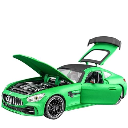 1/24 Für Mercedes-Benz GT Sportwagen Aus Druckguss Legierung Rennwagen Ornament Spielzeugautomodell Sammlerstück Für Erwachsene Druckgussmodelle Motorfahrzeuge(Grün) von DUEVEL