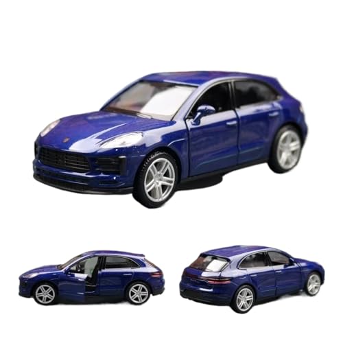 1/36 für Porsche Cayenne SUV Spielzeugauto ModellDiecast Sport Miniatur Pull Back Collection Ornamente Druckgussmodelle Motorfahrzeuge(Blau) von DUEVEL