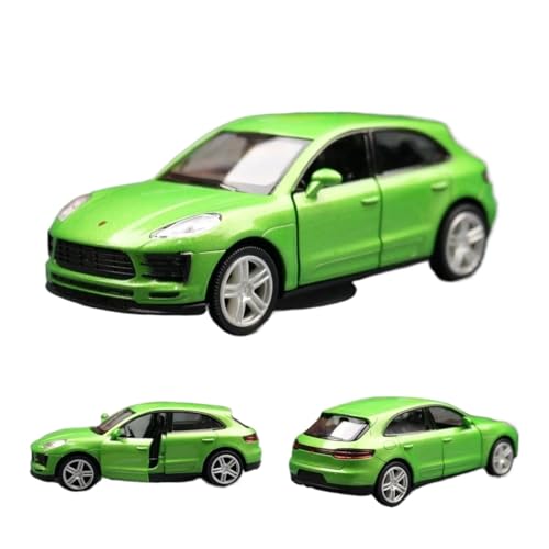 1/36 für Porsche Cayenne SUV Spielzeugauto ModellDiecast Sport Miniatur Pull Back Collection Ornamente Druckgussmodelle Motorfahrzeuge(Grün) von DUEVEL