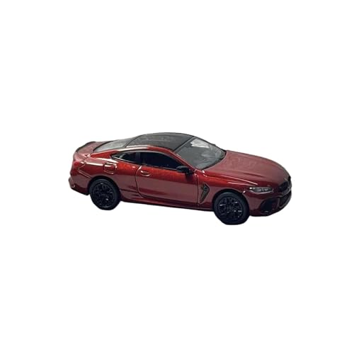 1/64 Für BMW M8 Coupe Sportwagen Druckgusslegierung Simulation Auto Modell Junge Souvenir Sammlung Druckgussmodelle Motorfahrzeuge(Rot) von DUEVEL
