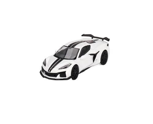 1/64 Für Chevrolet Corvette Z06 2023 Arctic White MGT00677-CH Auto Legierung Spielzeug Motor Diecast Metall Modell Druckgussmodelle Motorfahrzeuge von DUEVEL
