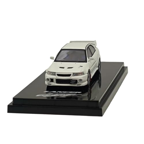 1/64 Für Lancer GSR Evolution VI (CP9A) 1999 Mit Schmutzfänger Scortia Weiß HJ642033AW Diecast Modellauto Druckgussmodelle Motorfahrzeuge von DUEVEL