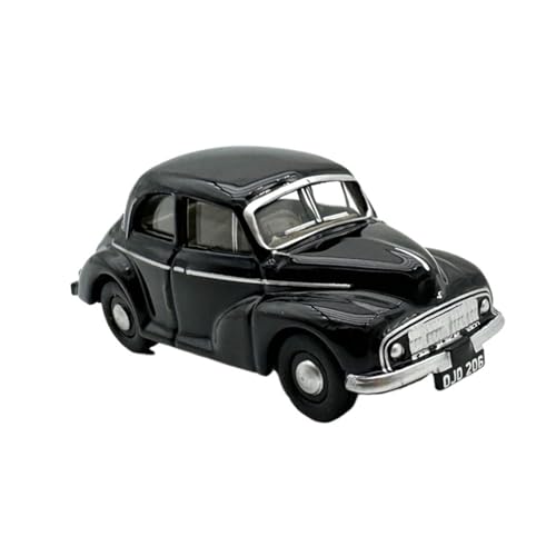 1/76 Für Morris Classic Black Sedan Legierung Auto Modellbausatz Spielzeugauto Geschenk Hobby Sammlung Druckgussmodelle Motorfahrzeuge(Schwarz) von DUEVEL