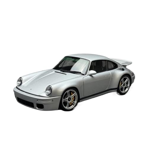 1 18 Automodell Für Scr 2018 Druckgussmodell Spielzeugauto Sammlerstück Hobby-Supersportwagen Druckgussmodelle Motorfahrzeuge(Silber) von DUEVEL