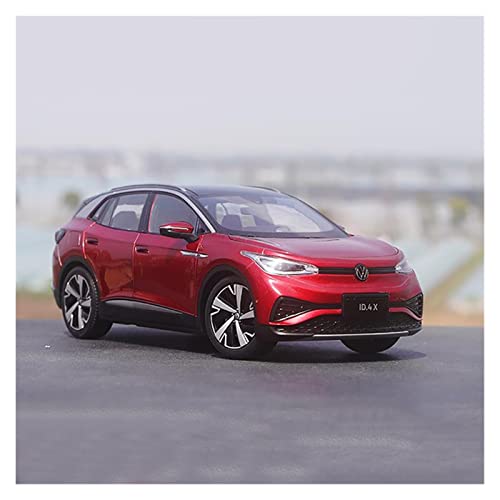 DUEVEL 1 18 Diecast Fahrzeug Für Volkswagen ID.4X SUV Simulationslegierung Automodell Sammlerstücke Aus Metall Druckgussmodelle Motorfahrzeuge(Rot) von DUEVEL