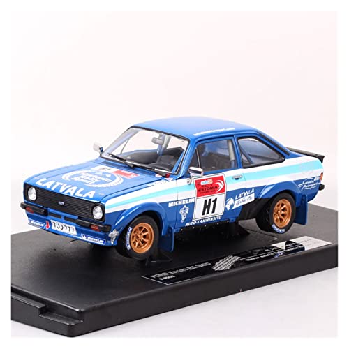 1 18 Druckguss Für Ford Escort RS1800 Auto 24 Rally Estland Historisches 2012-Legierungs-Rennwagenmodell Zum Sammeln Druckgussmodelle Motorfahrzeuge von DUEVEL