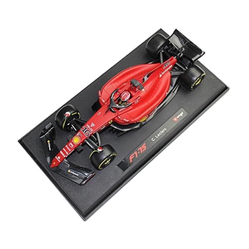 1 18 Für 2022 Ferrari F1-75#16 Charles Leclerc #55Carlos Sainz F1 Die-cast Alloy Car Model Collectible Toy Druckgussmodelle Motorfahrzeuge(Taglia unica) von DUEVEL