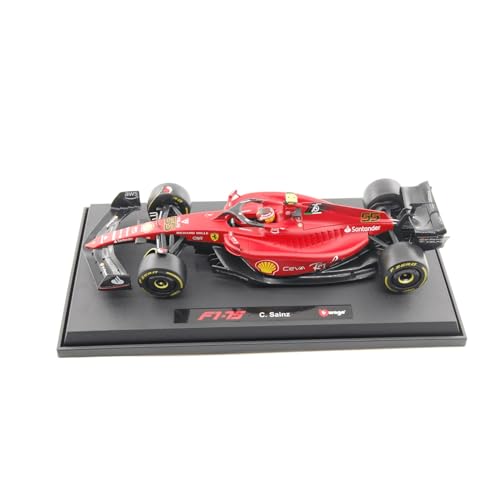 1 18 Für 2022 Ferrari F1-75 No16 Leclerc #55 Sainz One Simulierte Legierung Die-cast Auto Modell Sammler Geschenk Druckgussmodelle Motorfahrzeuge(Taglia unica) von DUEVEL