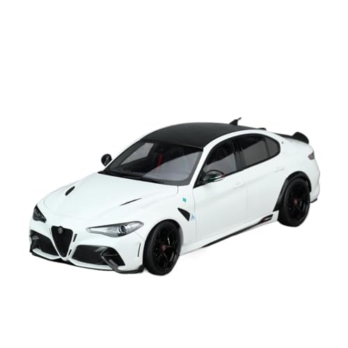 1 18 Für Alpha GTA Kleiner Schwanz Legierung Volloffenes Automodell Display Modellset Geschenk Für Erwachsene Druckgussmodelle Motorfahrzeuge(White) von DUEVEL