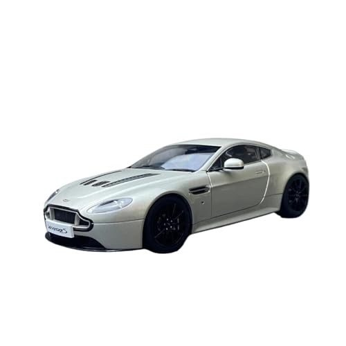 1 18 Für Aston Martin V12 Vantage S 2015–2018, Legierungs-Sportwagenmodell, Druckguss-Metall-Rennwagen-Modellsammlung Druckgussmodelle Motorfahrzeuge(Silber) von DUEVEL