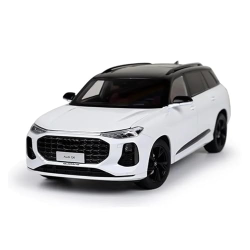 1 18 Für Audi Q6 2022 Edition Geländewagen Legierung Automodell Fertige Emulation Automobil-Sammlung Geschenke Druckgussmodelle Motorfahrzeuge(White) von DUEVEL