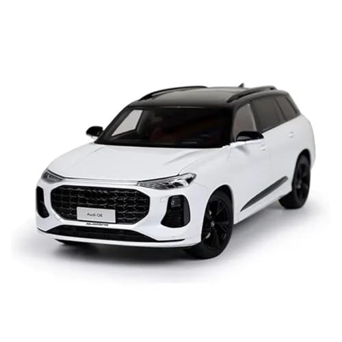 1 18 Für Audi Q6 2022 Light Edition Geländewagen Legierung Automodell Fertige Emulation Automobil-Sammlung Geschenke Druckgussmodelle Motorfahrzeuge(White) von DUEVEL