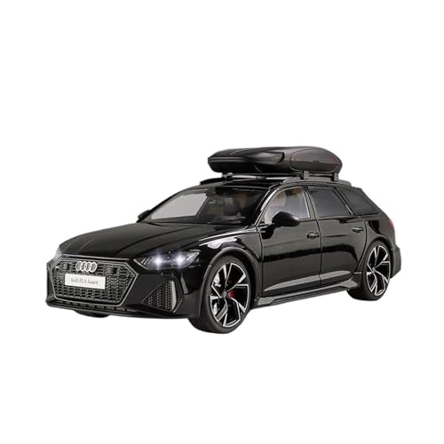1 18 Für Audi RS6 Avant Station Wagon Legierung Auto Druck Druck Metall Sport Fahrzeuge Modell Sound Licht Simulation Spielzeug Druckgussmodelle Motorfahrzeuge(Schwarz) von DUEVEL