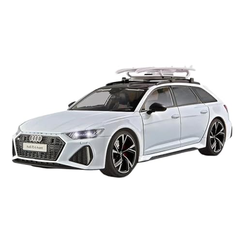 1 18 Für Audi RS6 Avant Station Wagon Legierungsdruckguss-Modellauto. Sammeln Sie Dekorative Ornamente Druckgussmodelle Motorfahrzeuge(White) von DUEVEL