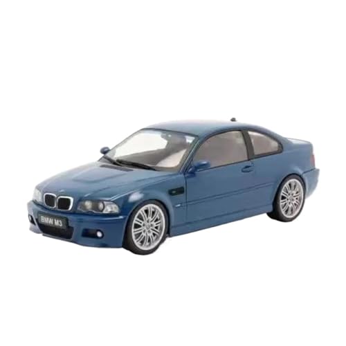 1 18 Für BMW E46 M3 2000 Legierung Limousine Modell Auto Erwachsene Diecast Auto Modell Souvenir Klassische Statische Display Druckgussmodelle Motorfahrzeuge von DUEVEL