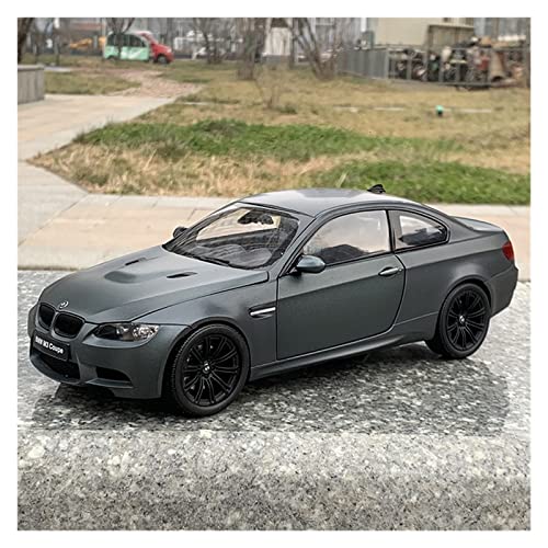 1 18 Für BMW M3 E92 Coupé Simulation Legierung Sportwagen Modell Statisches Fahrzeug Sammlerstück Souvenirs Ornament Druckgussmodelle Motorfahrzeuge(Titanium) von DUEVEL
