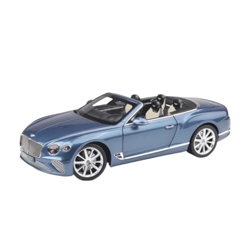 1 18 Für Bentley Continental GT 2018 Legierung Auto Druckguss Auto Modell Sammlung Dekoration Ornamente Geschenk Für Erwachsene Druckgussmodelle Motorfahrzeuge(Blau) von DUEVEL