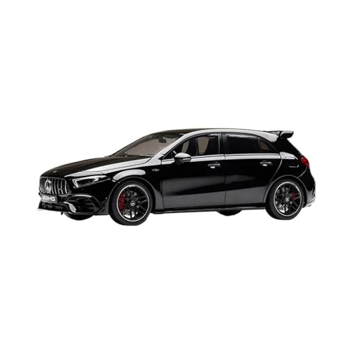 1 18 Für Benz AMG A45 S 2023 Druckguss-Legierung Modellauto Autoliebhaber Sammlerstücke Display Ornamente Jungen Geschenke Druckgussmodelle Motorfahrzeuge(Schwarz) von DUEVEL