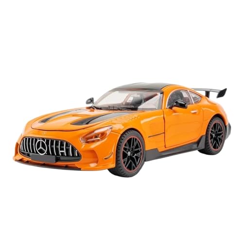 1 18 Für Benz-GT GTR Legierung Rennwagen Modell Druckguss Metall Sportwagen Modell-Enthusiasten Simulation Sammlerstücke Druckgussmodelle Motorfahrzeuge(Orange) von DUEVEL