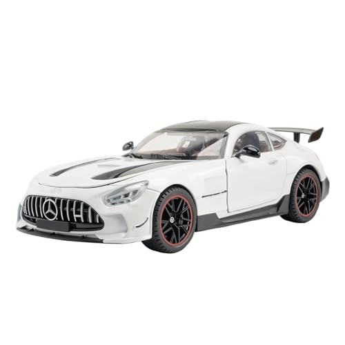 1 18 Für Benz-GT GTR Legierung Rennwagen Modell Druckguss Metall Sportwagen Modell-Enthusiasten Simulation Sammlerstücke Druckgussmodelle Motorfahrzeuge(White) von DUEVEL