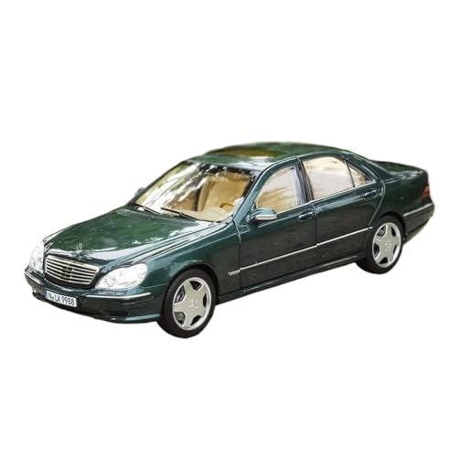 1 18 Für Benz S55 W220 2000 Oldtimer-Modell Statisches Druckguss-Metallfahrzeug-Automodell-Simulationssammlungen Druckgussmodelle Motorfahrzeuge(Grün) von DUEVEL