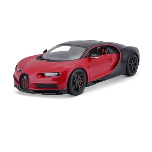 1 18 Für Bugatti Chiron Sport Auto Auto Legierung Druckguss Modell Maßstab Auto Spielzeug Sammlung Ornamente Geschenk Auto Modell Druckgussmodelle Motorfahrzeuge(Red Sport) von DUEVEL