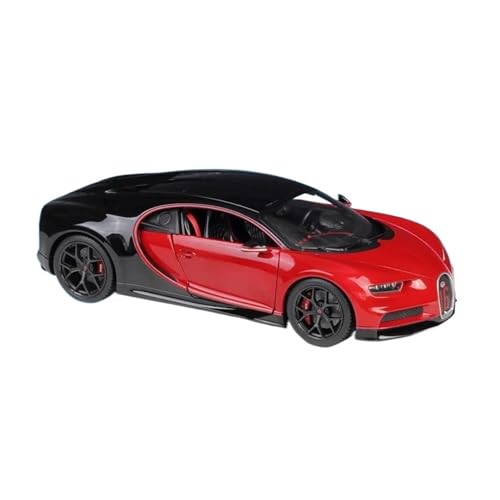 1 18 Für Bugatti Chiron Sportwagen Legierungsdruckguss-Modellauto Spielzeugsammlung Ornamente Geschenk Simulationsauto Druckgussmodelle Motorfahrzeuge(Red A) von DUEVEL