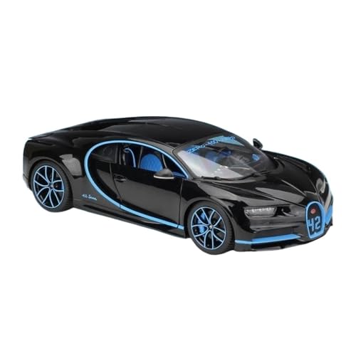 1 18 Für Bugatti Chiron Sportwagen Legierungsdruckguss-Modellauto Spielzeugsammlung Ornamente Geschenk Simulationsauto Druckgussmodelle Motorfahrzeuge(Schwarz) von DUEVEL