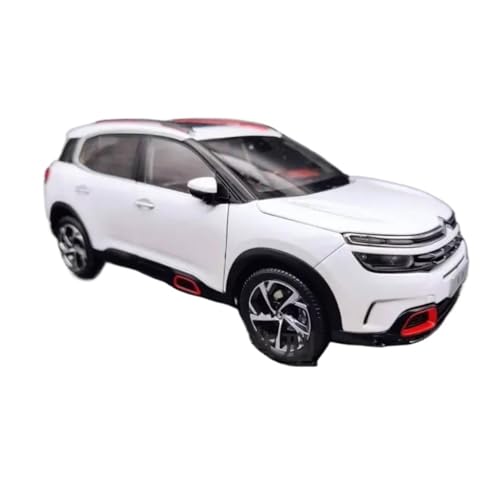 1 18 Für Citroen C5 AIRCROSS SUV Simulation Druckguss Legierung Auto Modell Sammeln Ornament Geschenk Dekorationen Druckgussmodelle Motorfahrzeuge(White) von DUEVEL