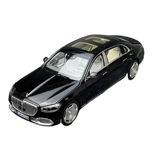 1 18 Für Die Cast Sonderausgabe Mercedes-Benz S680 2021 Maybach S-Klasse Alloy-Auto Modell Erwachsener Sammler Grad Druckgussmodelle Motorfahrzeuge(Schwarz) von DUEVEL