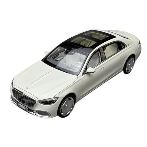 1 18 Für Die Cast Sonderausgabe Mercedes-Benz S680 2021 Maybach S-Klasse Alloy-Auto Modell Erwachsener Sammler Grad Druckgussmodelle Motorfahrzeuge(White) von DUEVEL