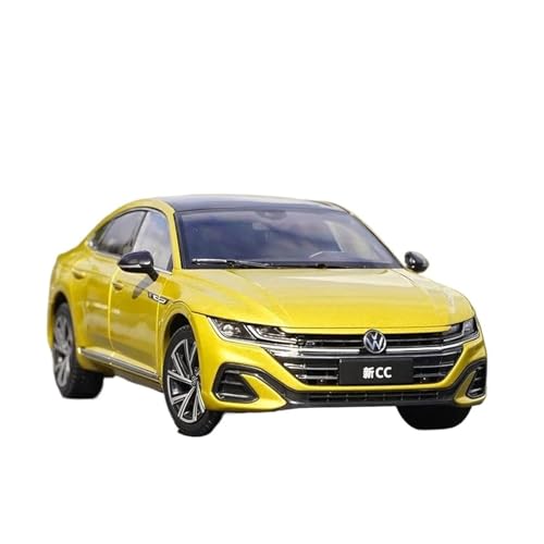 1 18 Für FAW-Vw Cc 2021 Modell Legierung Simulation Auto Modell Auto-Enthusiasten Zeigen Ornamente Sammlerstücke Druckgussmodelle Motorfahrzeuge(Yellow) von DUEVEL
