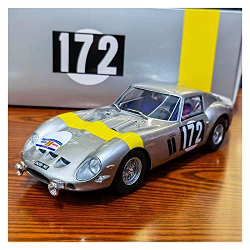 1 18 Für Ferrari 250GTO Simulation Legierung Rennwagen Modell Statisches Fahrzeug Sammlerstück Souvenirs Ornament Druckgussmodelle Motorfahrzeuge(Silber) von DUEVEL