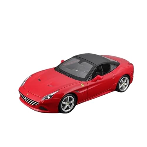 1 18 Für Ferrari California T Sports Cabrio Auto Legierung Druckguss Modell Sammlung Dekoration Ornamente Modell Druckgussmodelle Motorfahrzeuge(Red Covered) von DUEVEL