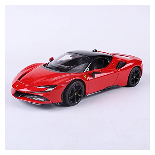 1 18 Für Ferrari SF90 Stradale Static Metal Diecast Super Sports Car Model Simulation Collectible Ornament Druckgussmodelle Motorfahrzeuge von DUEVEL