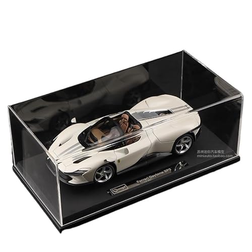 1 18 Für Ferrari SP3 Daytona-Automodell Aus Druckgussmetall, Legierungsautomodell, Erwachsene Sammlerstück Ornament-Spielzeug Druckgussmodelle Motorfahrzeuge(White) von DUEVEL