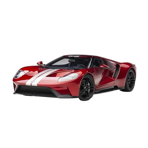 1 18 Für Ford GT ABS-Material Vollständiges Offenes Automodell Statische Anzeige Geschenksammlung Sportwagenmodell-Ornamente Druckgussmodelle Motorfahrzeuge(Rot) von DUEVEL