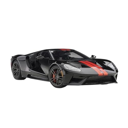 1 18 Für Ford GT ABS-Material Vollständiges Offenes Automodell Statische Anzeige Geschenksammlung Sportwagenmodell-Ornamente Druckgussmodelle Motorfahrzeuge(Schwarz) von DUEVEL