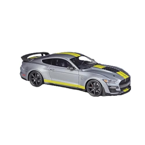 1 18 Für Ford Mustang Shelby Gt500 2020 Sportwagen Legierung Druckguss-Modellsammlung Automodelldekoration Druckgussmodelle Motorfahrzeuge(White) von DUEVEL