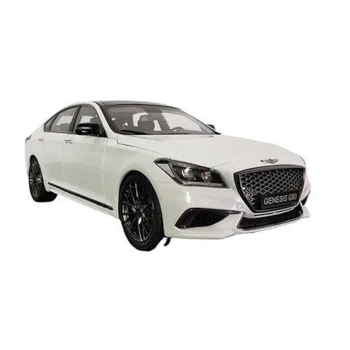 1 18 Für Genesis G80 Limousine Simulation Legierung Auto Modell Sammlerstücke Boutique Ornament Display Geschenk Druckgussmodelle Motorfahrzeuge(White) von DUEVEL