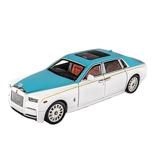 1 18 Für Großes Rolls-Royce Phantom-Legierungsautomodell Mit Rundem Und Leicht Zurückziehbarem Spielzeugauto MetalCollection-Dekoration Druckgussmodelle Motorfahrzeuge(Blau) von DUEVEL