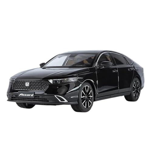 1 18 Für Honda Accord Metall Spielzeug Fahrzeuge SoundUnd Licht Sammeln Geburtstag Geschenk Für Junge Druckgussmodelle Motorfahrzeuge(Schwarz) von DUEVEL