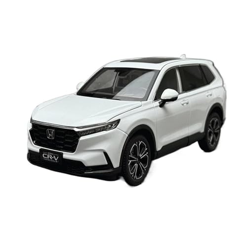 DUEVEL 1 18 Für Honda CR-V CRV SUV 2024 Legierung Auto Modell Diecast Metall Fahrzeug Auto Modell Simulation Sammlung Dekoration Druckgussmodelle Motorfahrzeuge(White) von DUEVEL