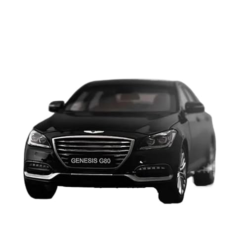1 18 Für Hyundai Genesis G80 Limousine Simulation Legierung Auto Modell Sammlerstücke Boutique Ornament Display Geschenk Druckgussmodelle Motorfahrzeuge(Schwarz) von DUEVEL