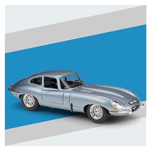 1 18 Für Jaguar E-Type Coupe, Simulationslegierung Mit Lenkgestänge, Automodell, Statisches Spielzeugauto Für Erwachsene, Sammlung, Geschenk Druckgussmodelle Motorfahrzeuge(Blau) von DUEVEL