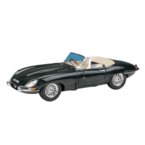 1 18 Für Jaguar E-Type Coupe, Simulationslegierung Mit Lenkgestänge, Automodell, Statisches Spielzeugauto Für Erwachsene, Sammlung, Geschenk Druckgussmodelle Motorfahrzeuge(Grün) von DUEVEL