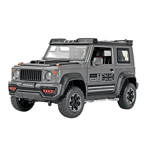 1 18 Für Jimny Offroad Legierung Simulation Automodell Fahrzeug Sound Und Licht Pull Back Car Boy Toy Druckgussmodelle Motorfahrzeuge(A) von DUEVEL