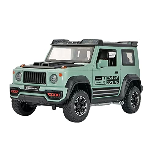 1 18 Für Jimny Offroad Legierung Simulation Automodell Fahrzeug Sound Und Licht Pull Back Car Boy Toy Druckgussmodelle Motorfahrzeuge(B) von DUEVEL