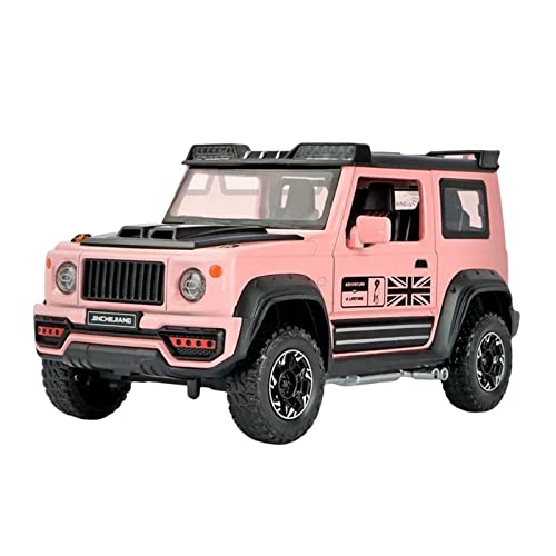 1 18 Für Jimny Offroad Legierung Simulation Automodell Fahrzeug Sound Und Licht Pull Back Car Boy Toy Druckgussmodelle Motorfahrzeuge(C) von DUEVEL